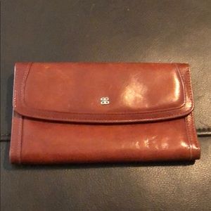 Bosca vintage leather wallet Cognac
